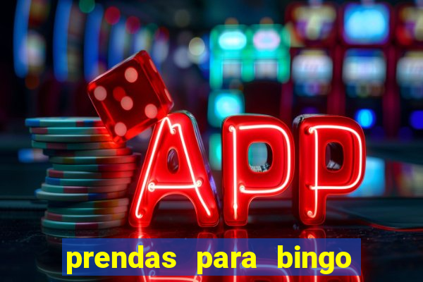 prendas para bingo de natal